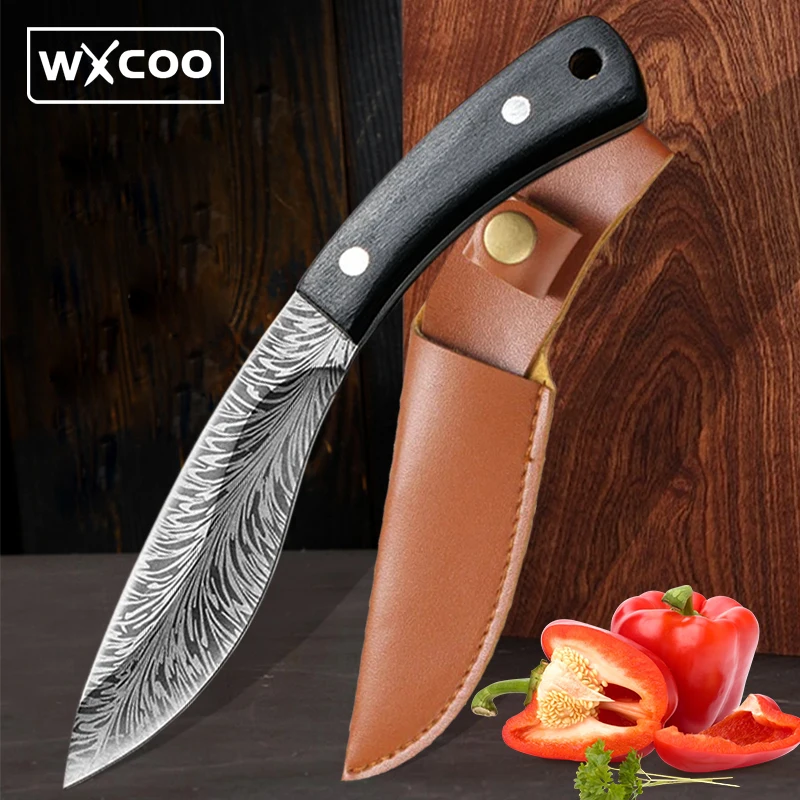 Coltello Da Cucina Forgiato A Mano Coltello Per Disossare In Acciaio Inossidabile Coltello Per Affettare La Carne Per Affettare Il Barbecue Coltello T