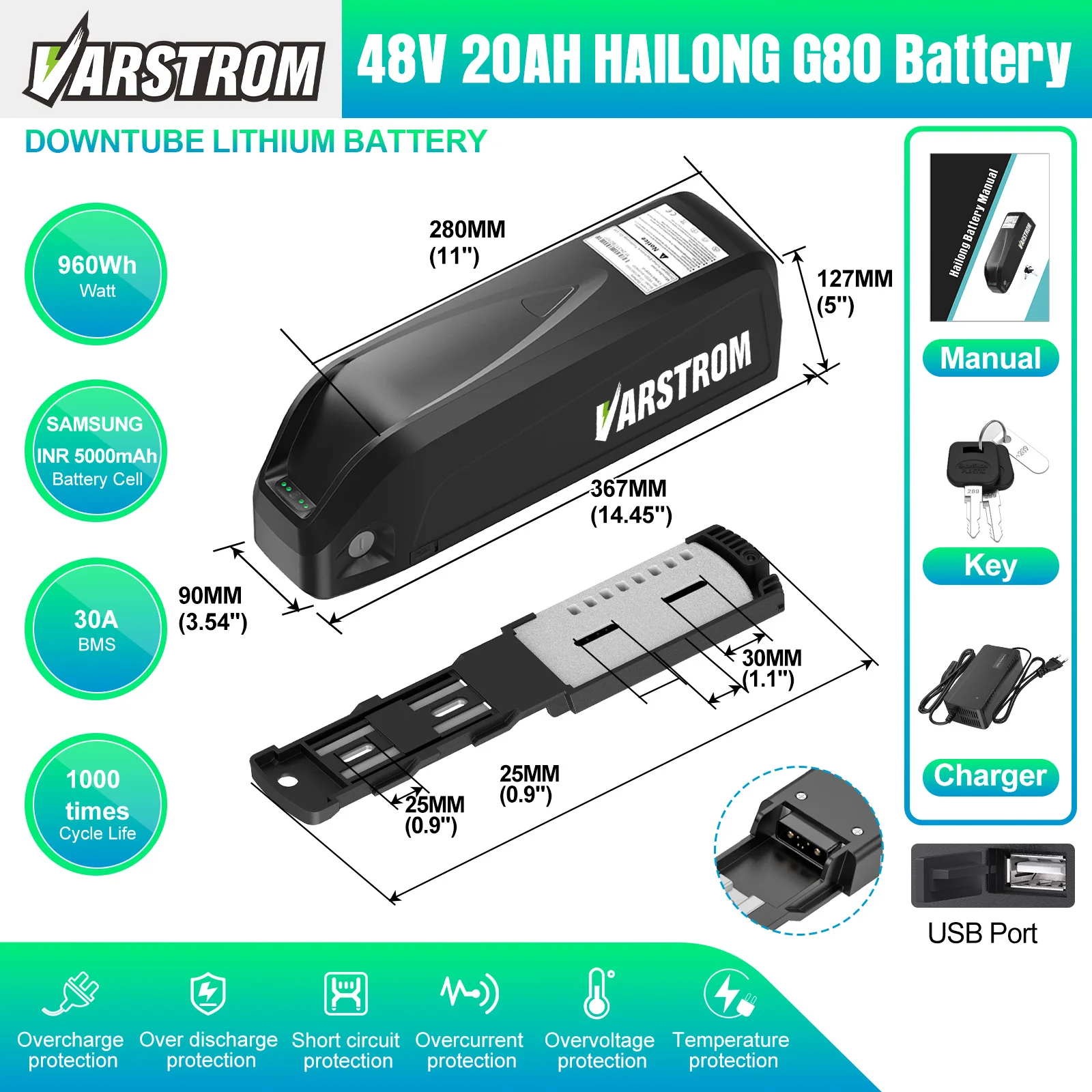 48V20Ah 960Wh