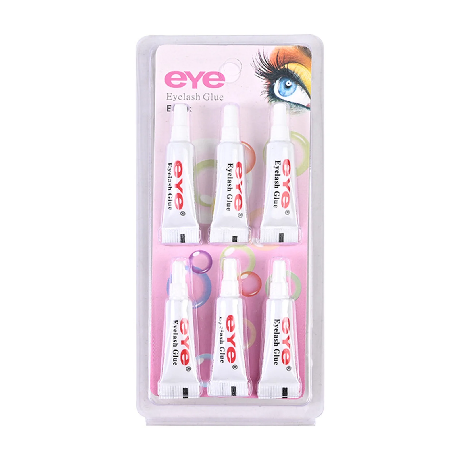 

6pcs Grafting Eyelashes Gel Hypoallergenic Strong Hold Eyelash Gel for False Eyelashes Sensitive Eyes