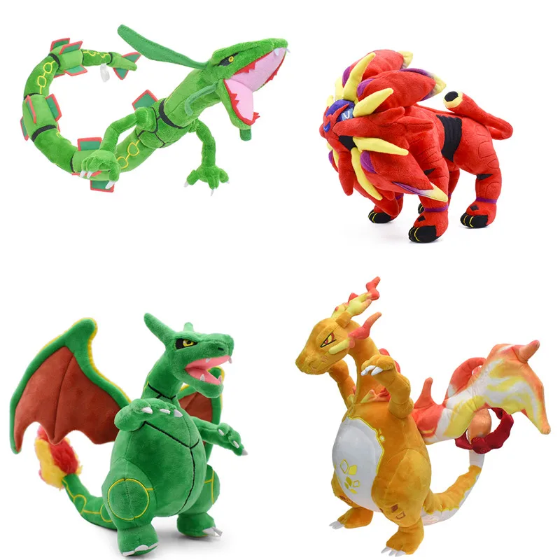 Big Size 17-80 Cm Pokemon Zamazenta Zacian Charizard Rayquaza Zeraora Cartoon Cute Anime Figure Stuffed Plush Dolls Toys For Kid