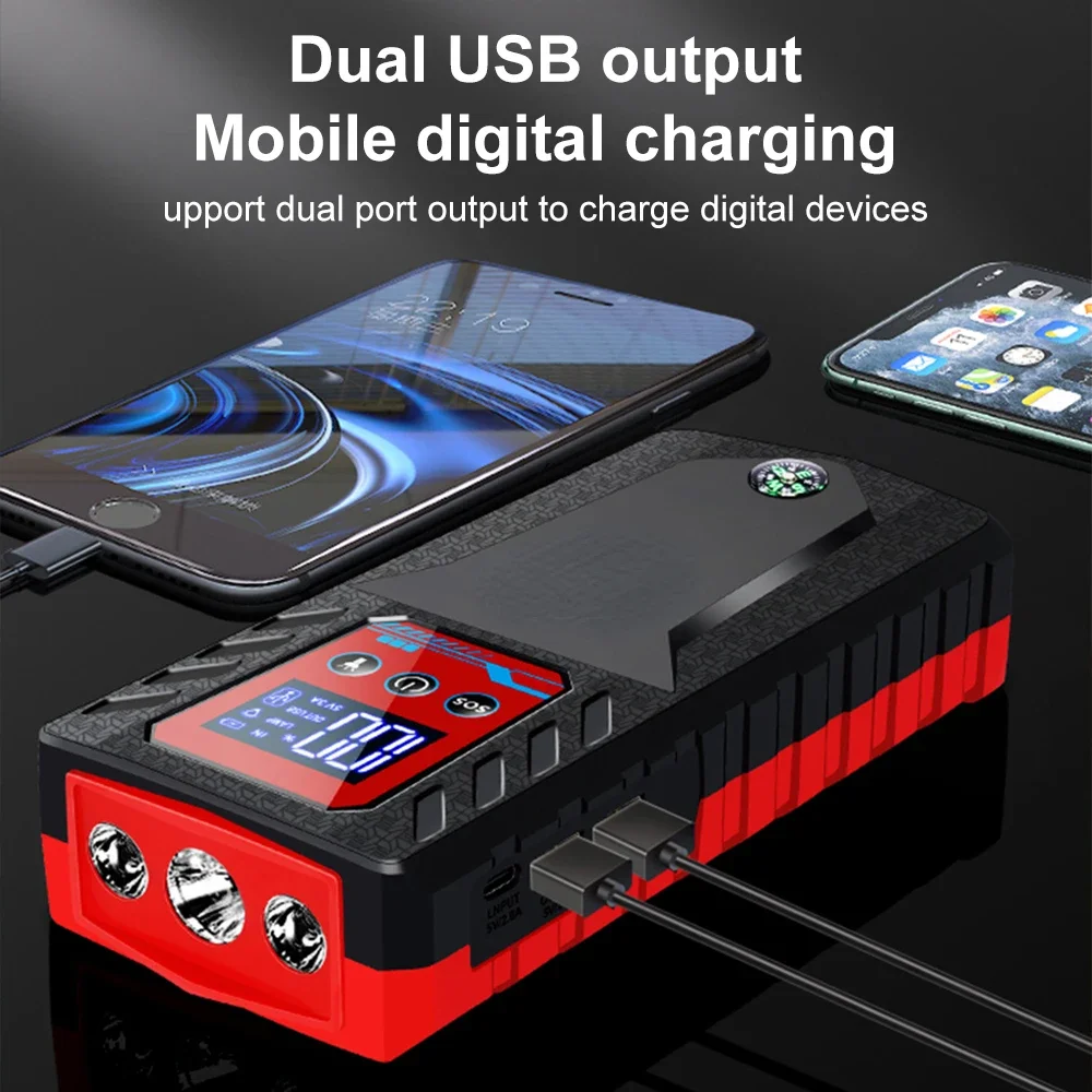 229800mah 8000A Car Jump Starter Device Booster 12V Portable Emergency Power Bank Automobile Starting Booster Articles For Cars
