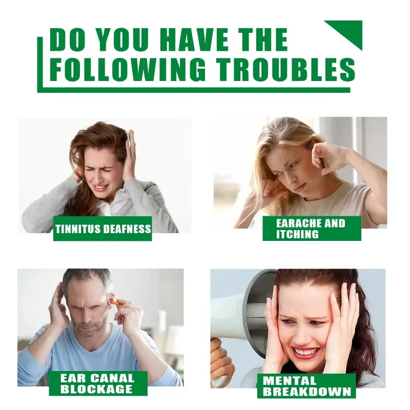Ear Ringing Treatment Oil Deafness Earache Relieve Ear Swelling Discharge Otitis Hard Hearing Tinnitus Itching Drops 20ml
