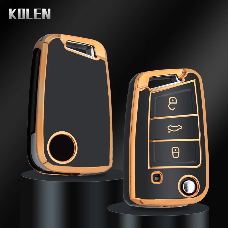 Key Case Key Case Cover Car Key Shell Flip Key Fob Shell For VW Volkswagen And Others