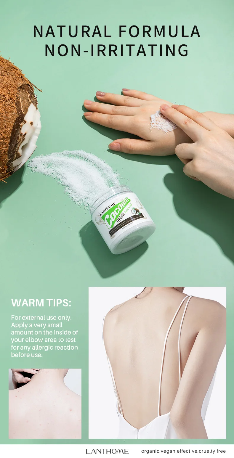 

Coconut Body Scrub, Smoothing Body Pudding Natural Gently Exfoliating, Daily Skincare,Gentle Exfoliator -Oily Dry Sensitive Skin