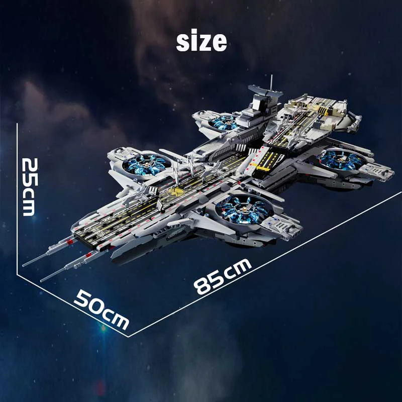 New 3385pcs Technical MOC Idea The SHIELD Helicarrier Building