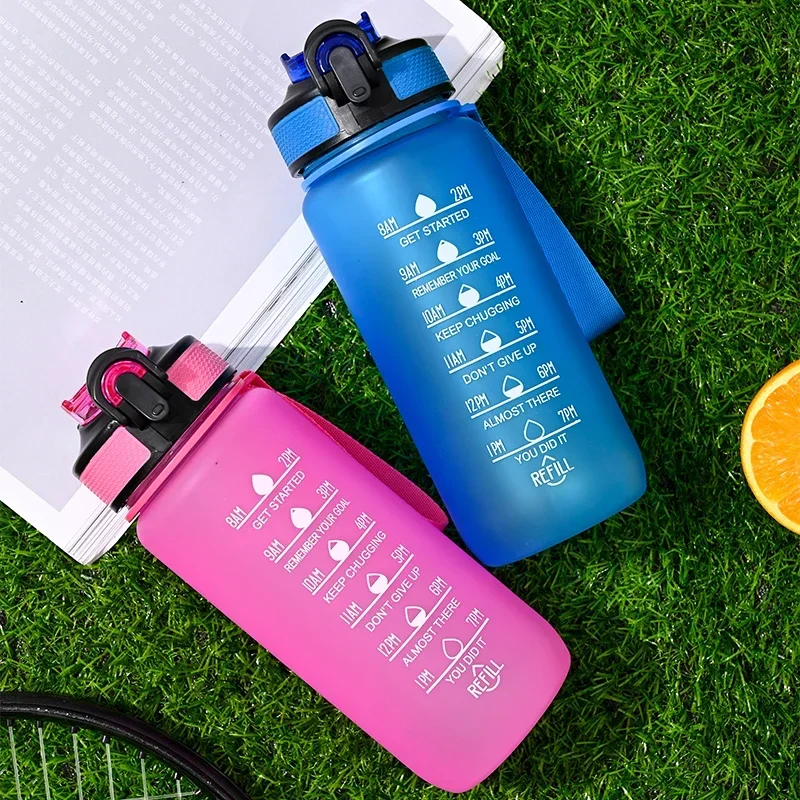 700ML Sports Bottles Motivational Sport Water Bottle Leakproof Bottles Drinking Outdoor Travel Gym Fitness Jugs For Kitchen Cups