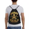 Custom The Goonies Never Say Die Drawstring Bags Women Men Foldable Sports Gym Sackpack Gothic Pirate Skull Training Backpacks 5