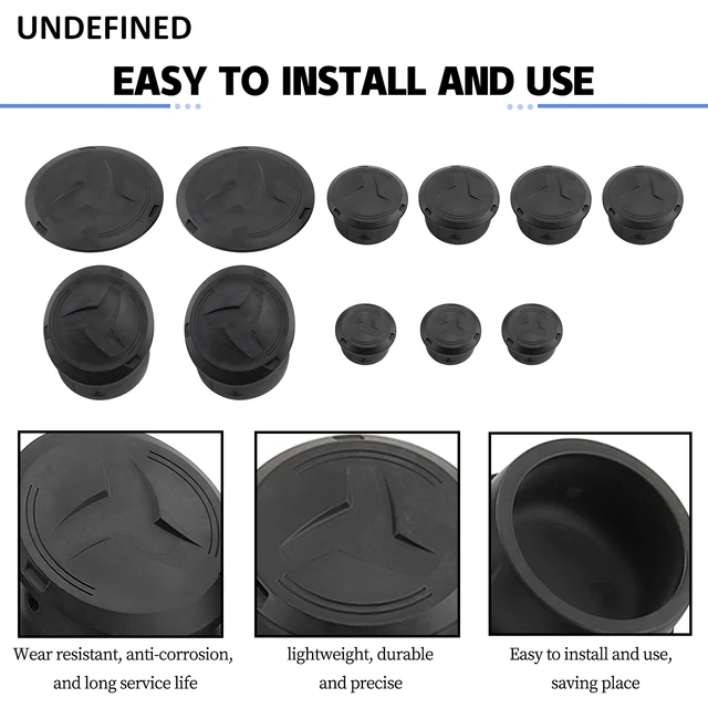 Tappi Fori Telaio Moto BMW R1200GS/R1250GS - Kit 9 Pezzi, Nero, Antipolvere - Foto 9