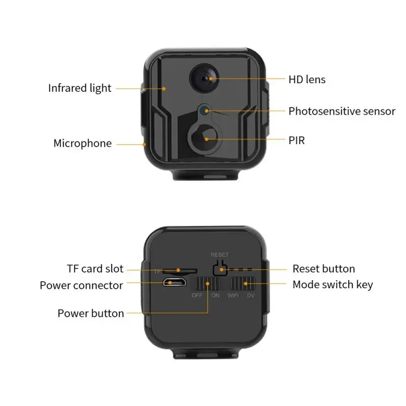 Mini Câmera de Vigilância sem Fio 4g Wifi Armazenamento em Nuvem Chamada Remota Monitoramento de Rede com Bateria Visão Noturna 1080p - Image 5