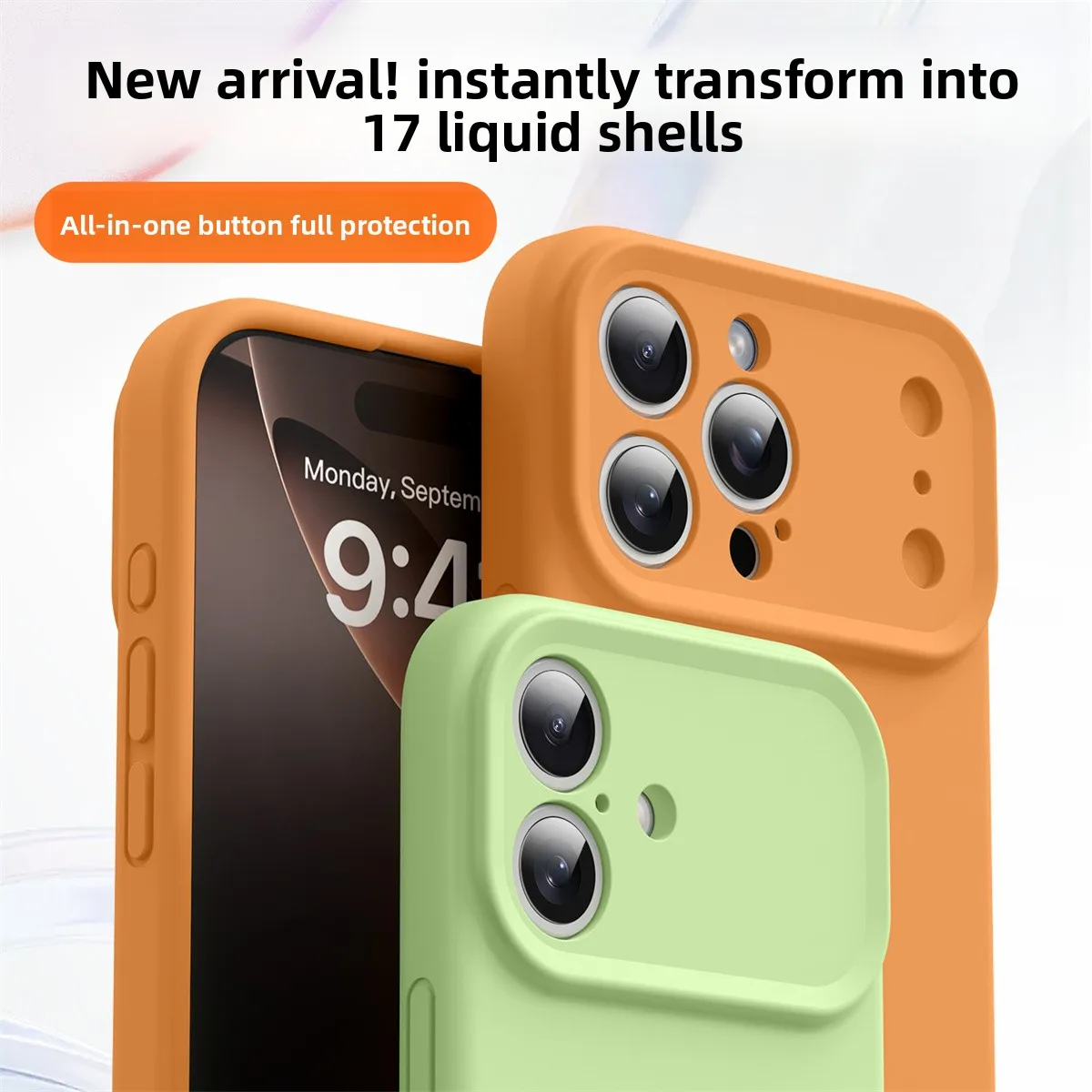 Premium Liquid Silicone Shockproof Phone Case - Soft Protective Cover