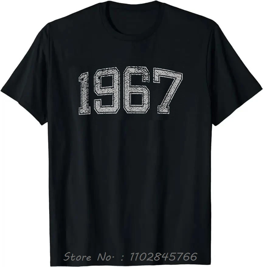 Vintage Men's Oversized Original Parts 1967 Cotton T-Shirt - Cool & Funny Fitness Design