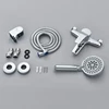 Matte Black Bathroom Shower Faucet Bathtub Hot Cold Water Mixer Tap Black Chrome Bathroom Shower Faucet Mixer Taps 6