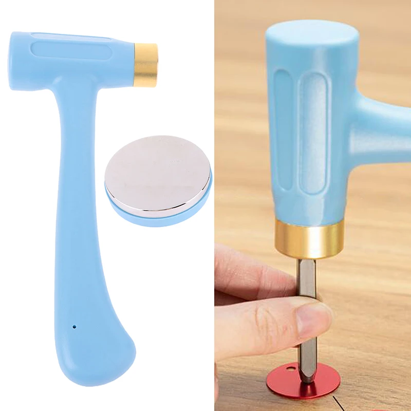 

Professional Metal Stamping Hammer Steel Bench Block Jewelry Making Tool Brass Head Craft Printing Jewelry Making Tool