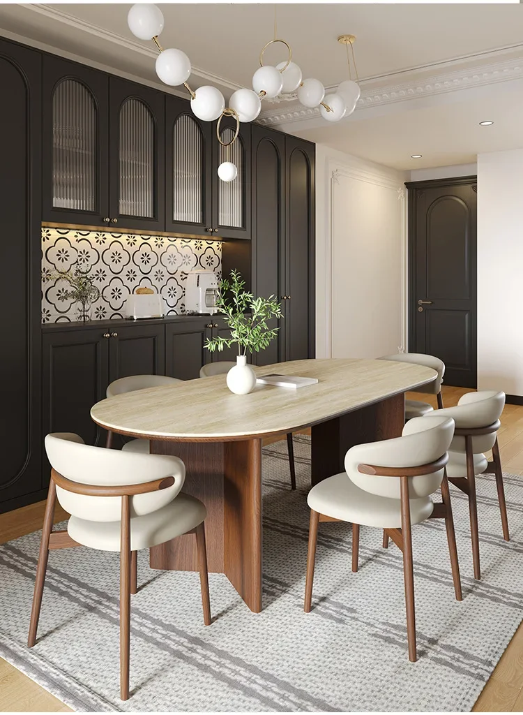 Japanese Style Modern Simplicity Dining Tables Designer High-end Restaurant Island Kitchen Table Elegant Luxury Home Furniture