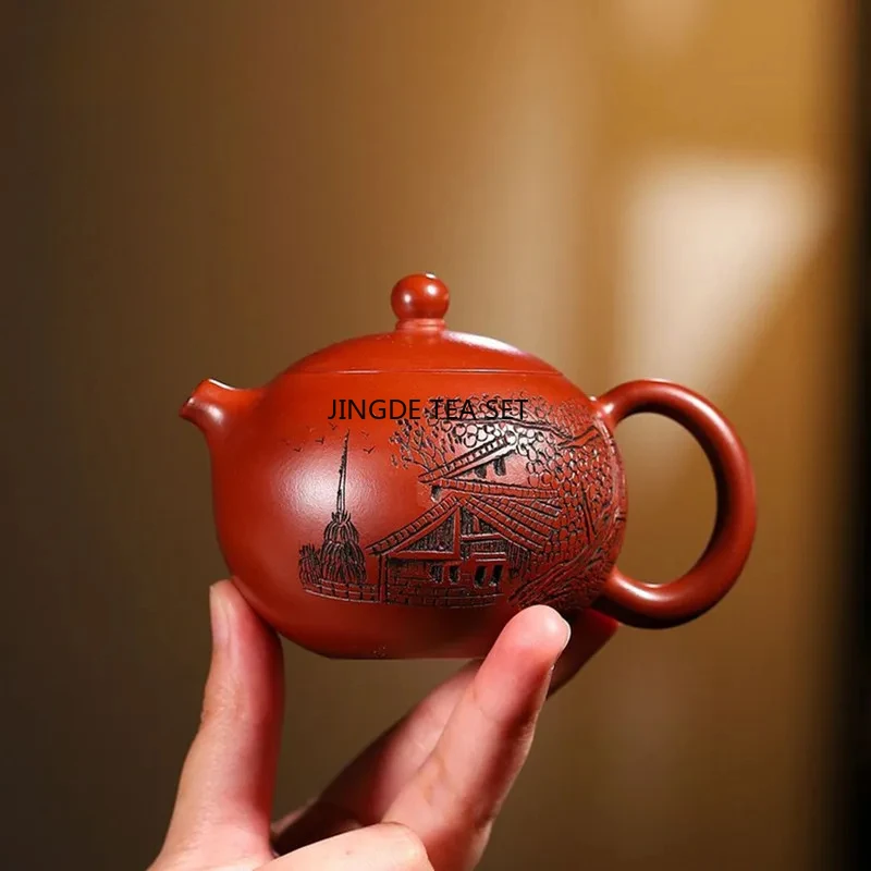 1pcs teapot Yixing Purple Clay Pot Small Capacity Raw Mineral West Beauty Pouring Kung Fu Tea Set tea pot