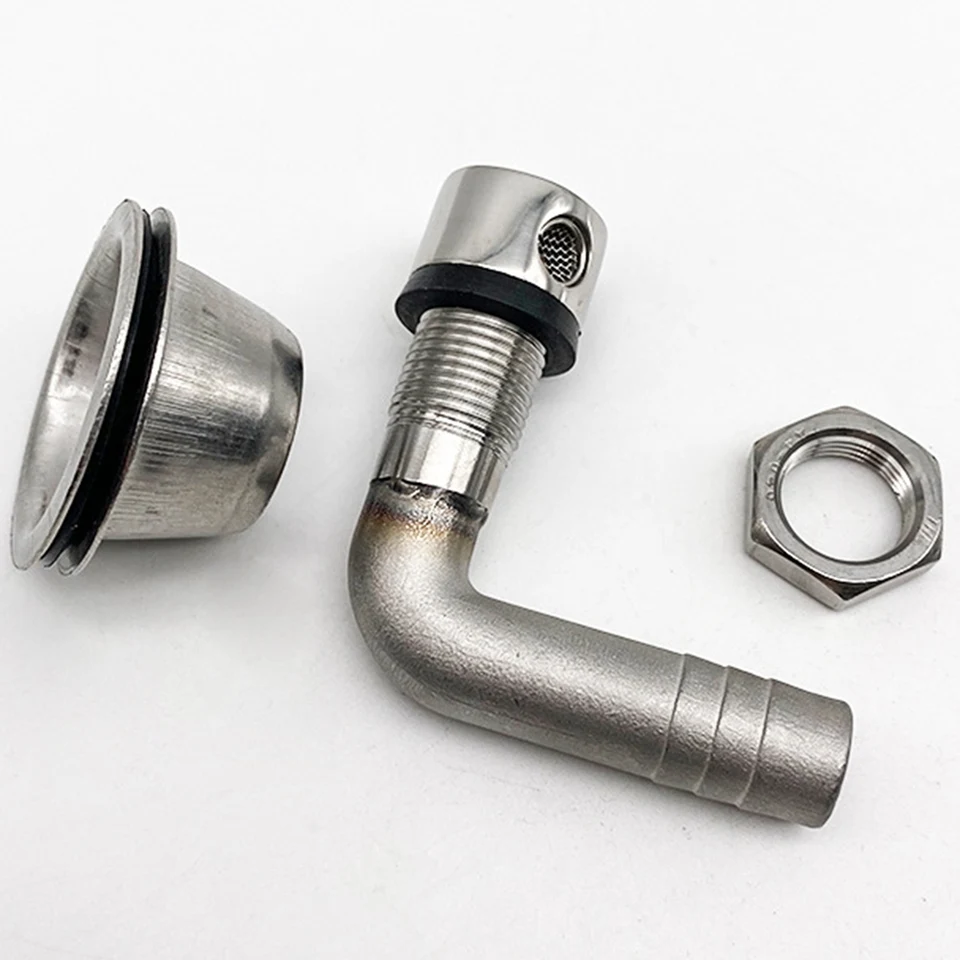 Sfiato Serbatoio Carburante Barca 90° - Acciaio Inox 316 Per Tubi 5/8", Resistente All'Acqua Salata - Foto 6