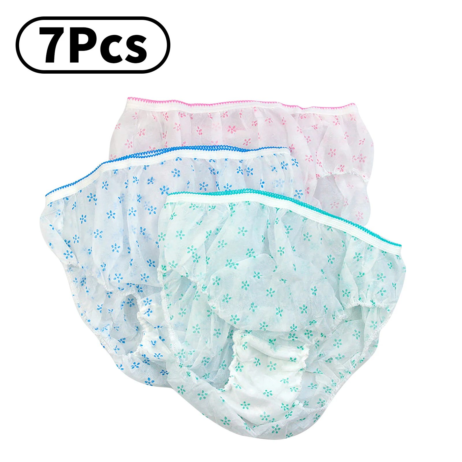 7Pcs Maternity Disposable Panties Pregnant Women Underwear Non-woven  Postpartum Confinement Cotton Bottom Paper Panties - AliExpress