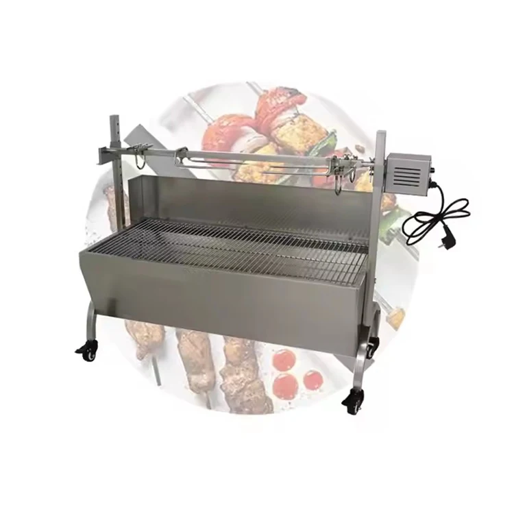 전문 정원 바베큐 그릴 기계 숯불 바베큐 그릴 야외 회전 Rotisserie 상업 휴대용 바베큐 그릴