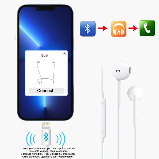 Per Apple iPad Laptop Tablet Cuffie per iPhone 16 15 14 13 12 11 Pro Max Auricolari X XS 7 8 Plus Auricolari stereo cablati da 3,5 mm 2