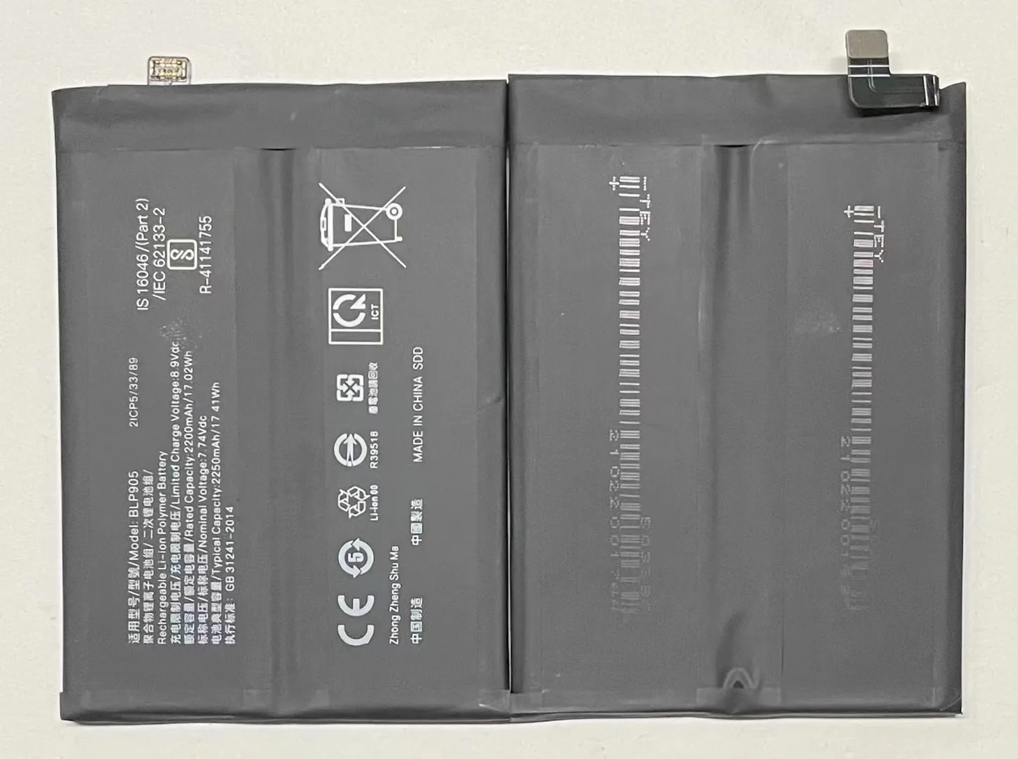 Original Capacity BLP905 Replacement Battery FOR OPPO Reno7 pro Mobile Phone Batteries Bateria