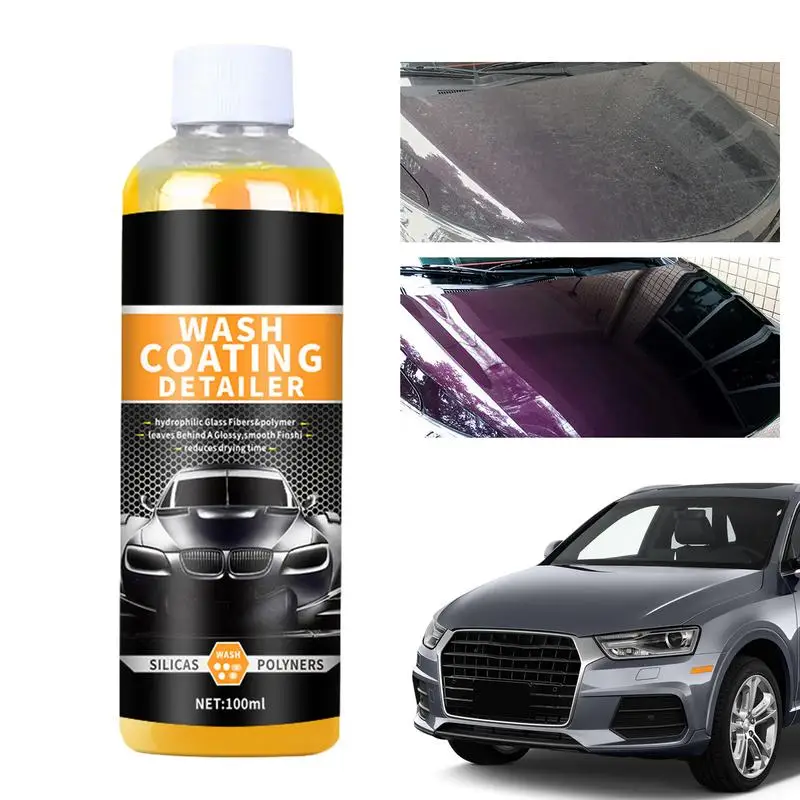 

Car Wash And Wax Quick Dry Car Coating Detailer Multi-purpose 100ml Cleaning Surface Cleaner Remove Grease For Cars Trucks SUVs