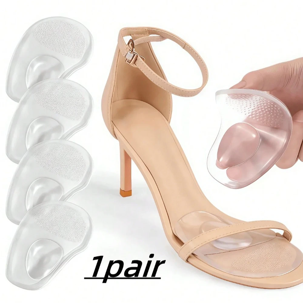 Forefoot Pads Orthopedic Insoles Women Soft Silicone Gel Cushion Relieve Foot Pain Metatarsal Support Insert Pad Shoes Insoles