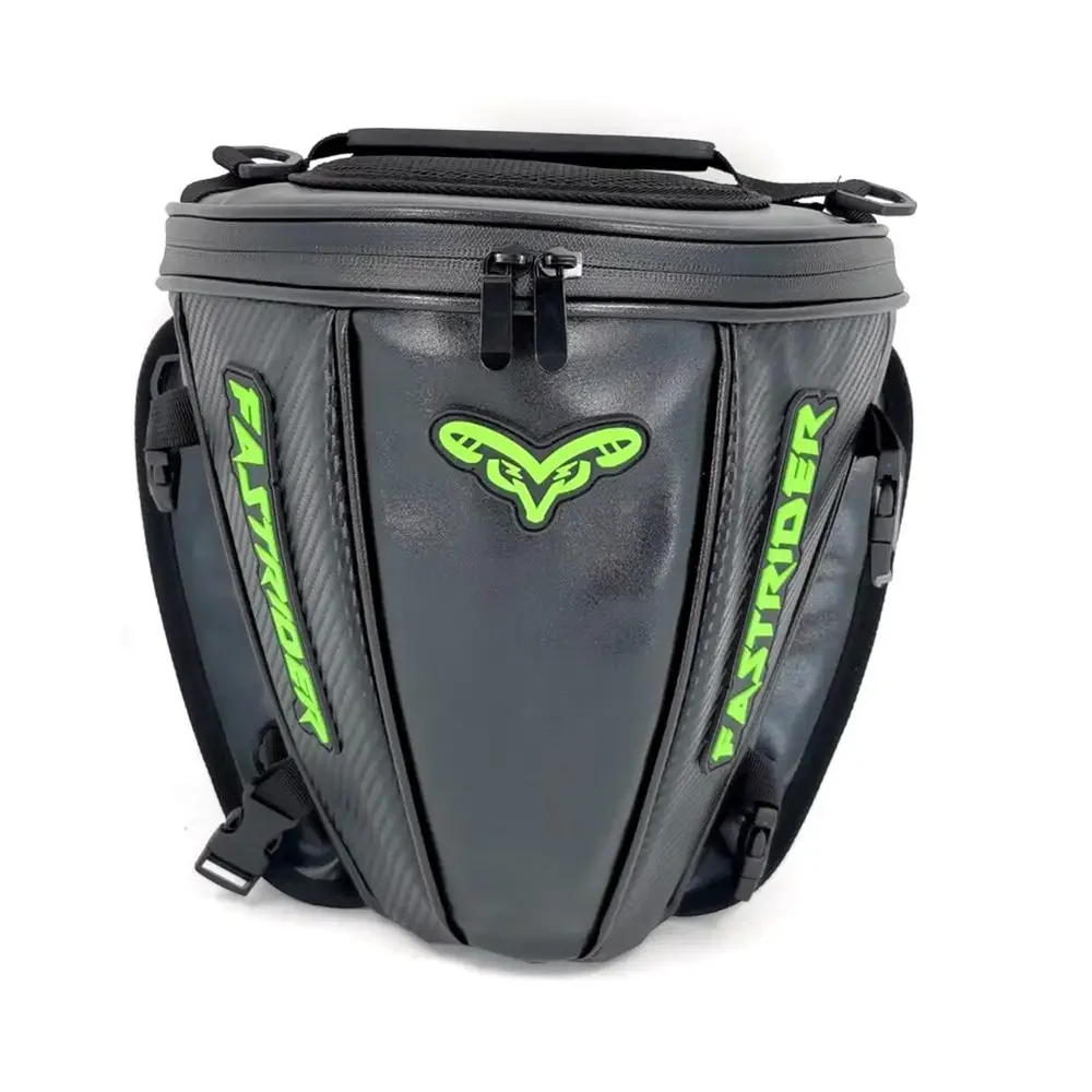 

Carbon Fiber Waterproof Motorcycle Backpack Multifunctional Leather Durable Sports Fuel Tank Bag Outdoor Cycling Storage