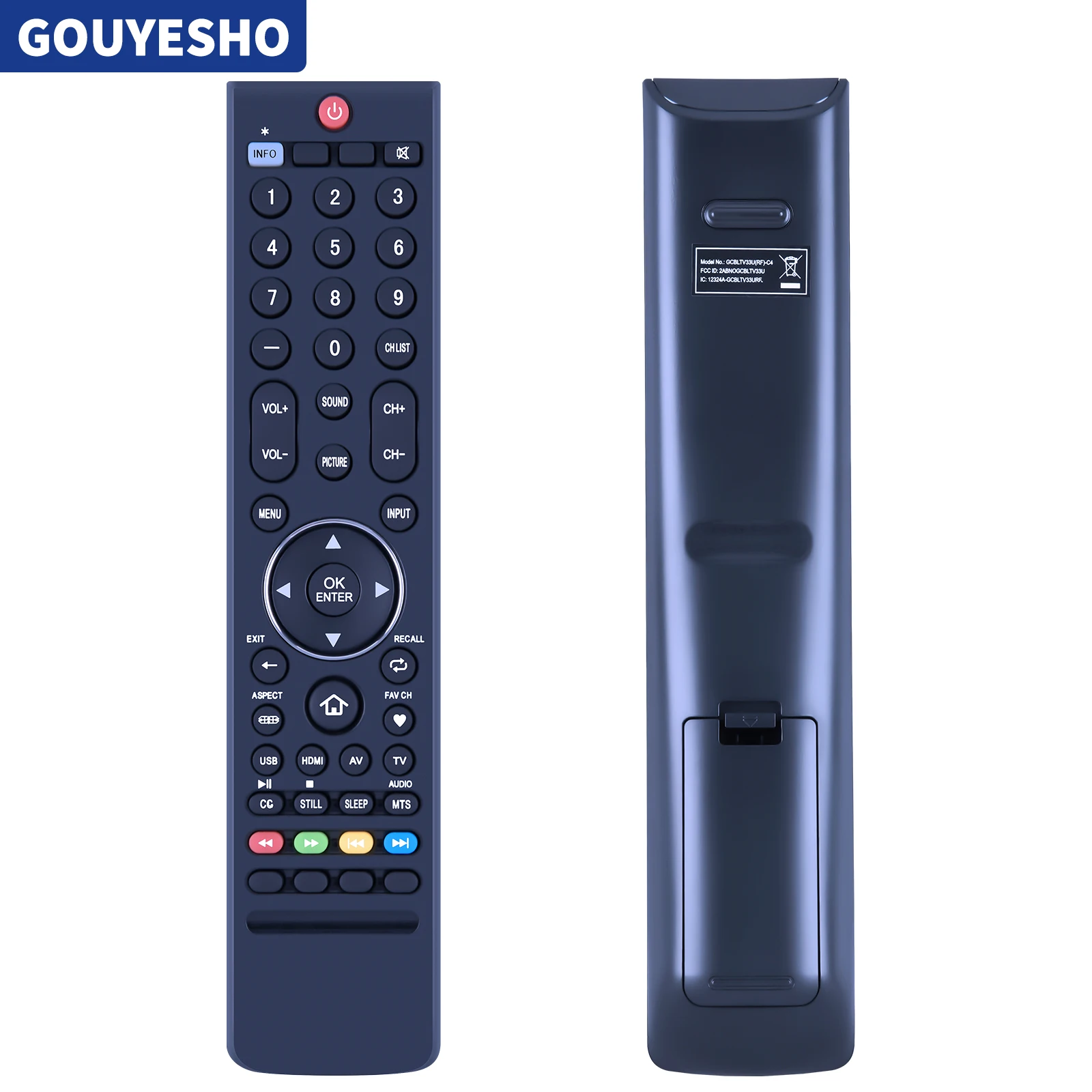 New Remote Control GCBLTV33U(RF)-C4 UD55YC5500UA for changhong RCA 2.4G TV