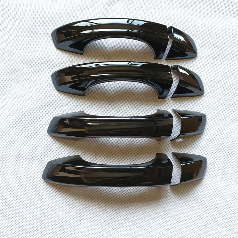 Suitable For Volkswagen VW TAOS 2021 2022 2023 2024 2025 Accessories Door Handle Cover Trim Plastic Gloss Black