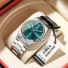 POEDAGAR Fashion Quartz Ladies Watch Stainless Steel Date Week Woman's Wristwatch Waterproof Luminous Business Watches For Women