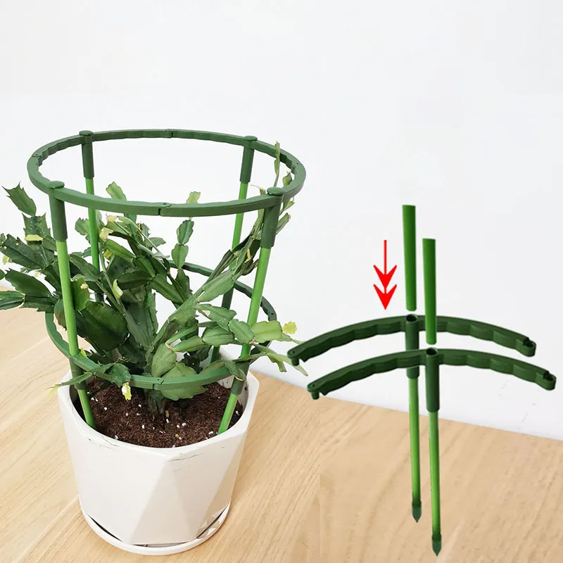 Description Picture 3 of item15cm 25cm Plastic Flower Plant Support Cage Plie Stand Holder Semicircle garden Green House Orchard Fixing Rod Bonsai Tool