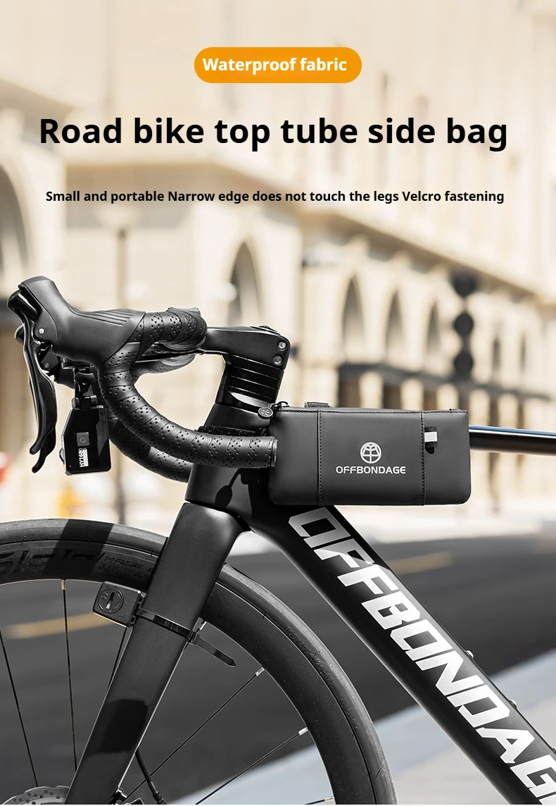 OFFBONDAGE Fahrradtasche Oberrohrtasche Seitentasche Reittrage Elektrofahrrad Radfahren Rennrad Mountainbike Fahrradzubehör – Detail 1