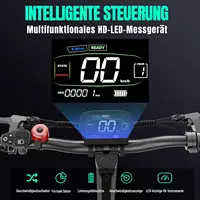 Trottinette électrique homologuée TODIMART G2 ABE, 48V 13Ah 500W, autonomie 40-60 km, vitesse 20 km/h, double amortissement, pneus de 10 pouces 2