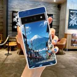 Aesthetic Landscape Series Soft TPU Phone Case - Japan Scenery Design for Google Pixel 5 (B7)
