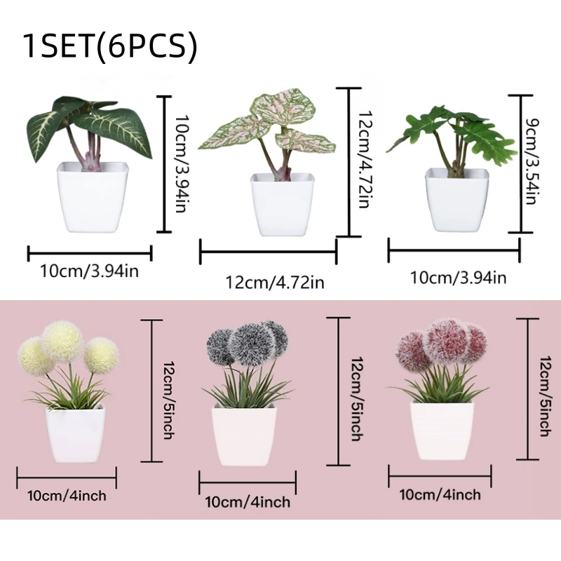1 Set Simulation Mini Potted Plant