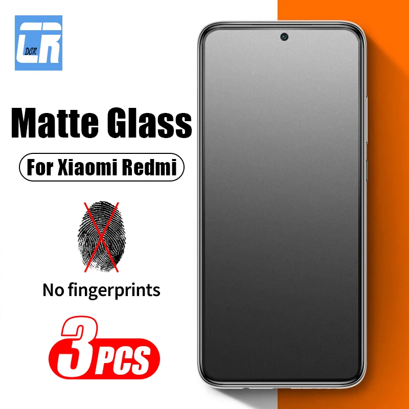 

3Pcs Matte Frosted Protective Glass for Xiaomi Poco F3 F4 F5 X4 X3 NFC Screen Protector Redmi Note 11 10 Pro 10C K50 K40 Gaming