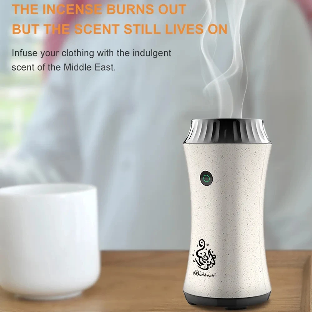 

Arabic Bakhoor Burner Vaporizer USB Electric Dukhoon Arabian Censer Rechargable Car Incense Burner Aroma Diffuser Ramadan Gifts