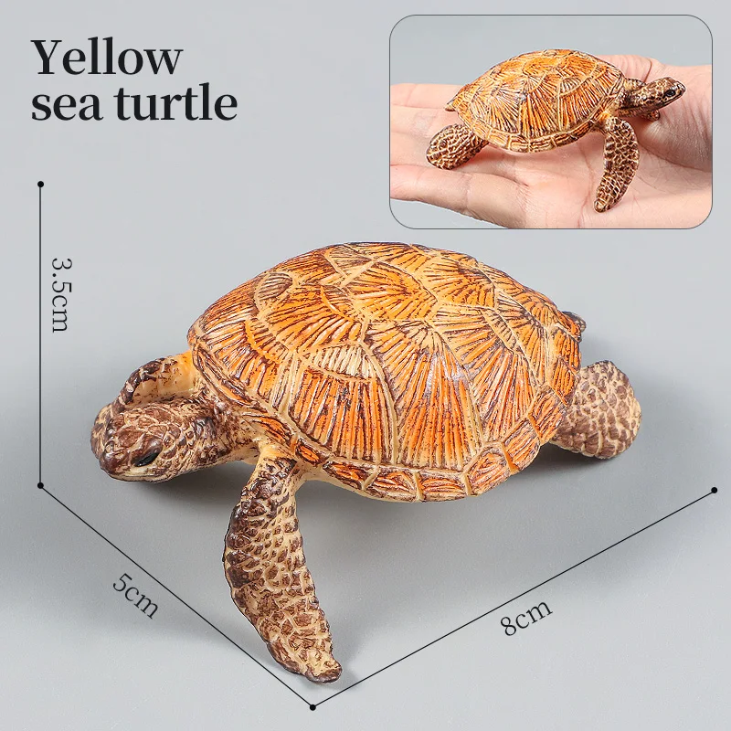 Sea Turtle Leatherback Figurine - Educational PVC Toy Gift