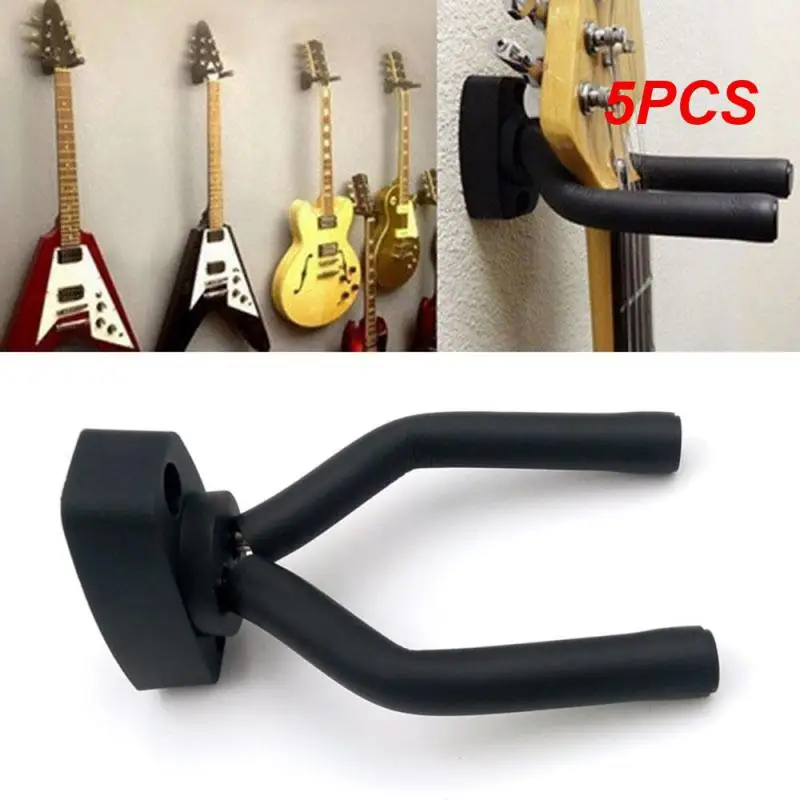 

5PCS Guitar Hanger Space-saving Wall Mount Hook Ukulele Wall Mount Hanger Functional Guitar Hook Home Decor Ukulele Hanger