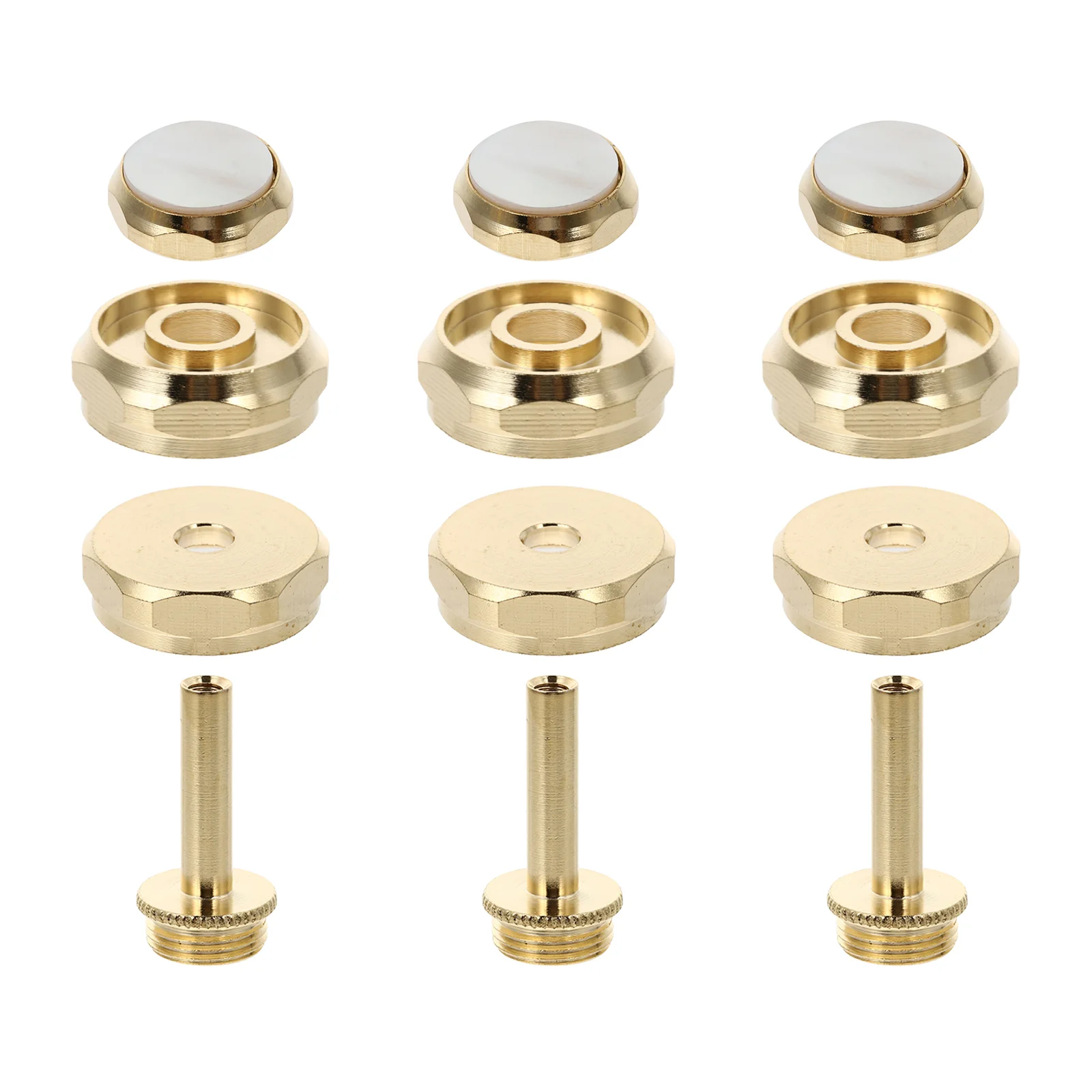 Small Button Trumpet Valve Accessories Press Cover Buckle Repair Musical Instrument Copper Supplies Parts
