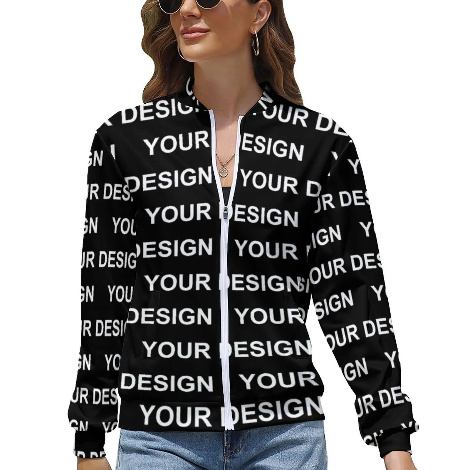 Add Design Customized Casual Jackets Winter Custom Made Your Image Outerwear Coats Womens Printed Kawaii Waterproof Jacket