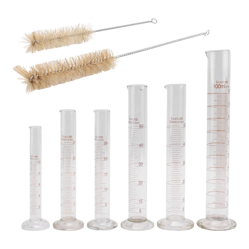 New Graduated Cylinder Brush - Laboratory Cleaning Brush For Narrow Glassware (Avogadros)