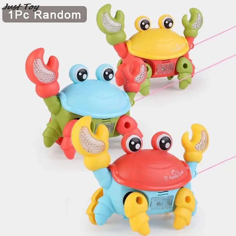 

Dancing Electric Crab Luminous Music Electric Crawling Smart Toy Children's Toys Birthday Gifts Interactive Toys With Rope