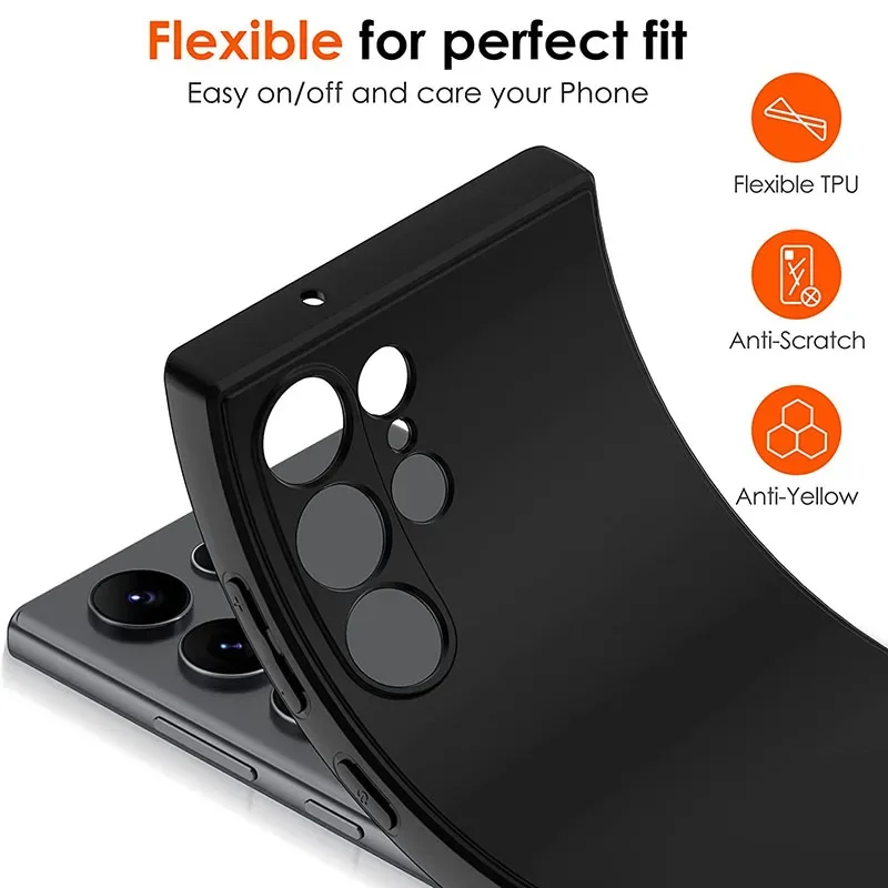 Ultra Thin Matte Silicone Antifall Antislip Soft Shell Coque Bumper