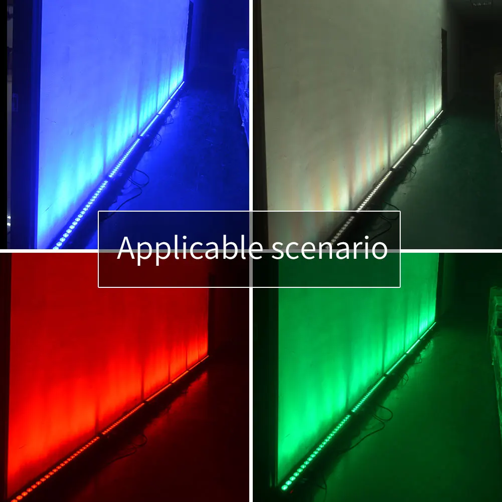 Somspot RGB LED Wall Wash Lamp wall wash lamp Wide Angle Strip Light DMX Control Stage Effect Lighting Projector projection lamp led stage light for Dance Holiday Wedding