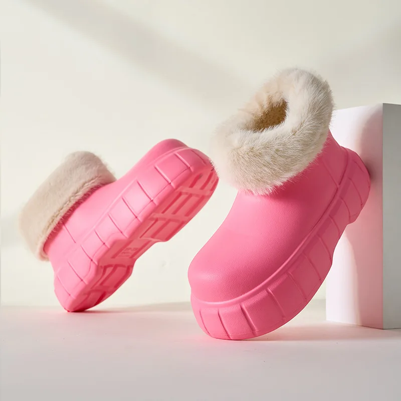 Waterproof Snow Boots Winter Women Warm Plush Cotton Shoes Lightweight Platform Girls Fashion Non-slip Booties 2023 New Shoesr