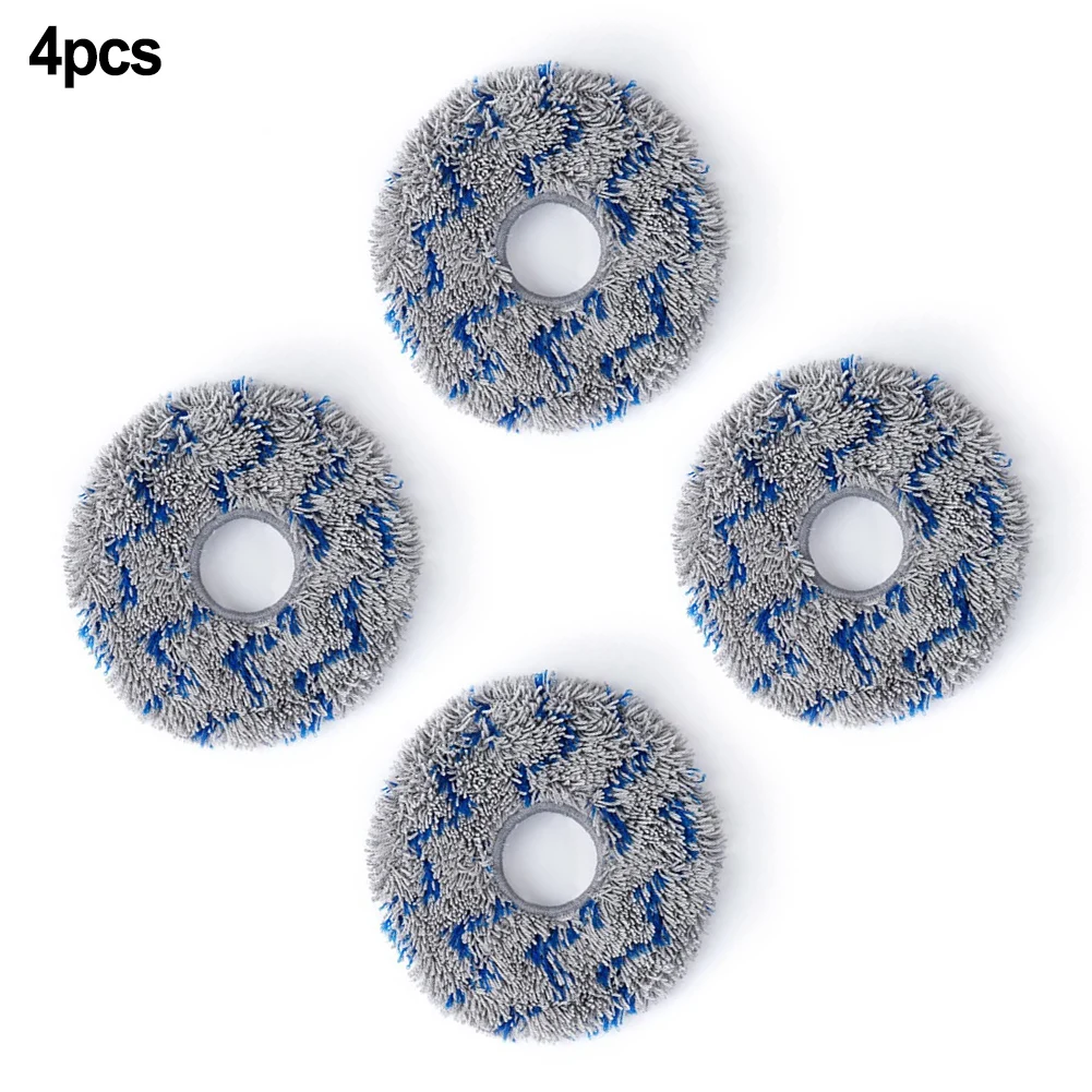 4 Pcs Mop Cloths For Ecovacs For Deebot X1 TURBO OMNI Vacuum Cleaner Household Cleaning Sweeping Robot Replacement Spare Parts ecovacs робот пылесос floor cleaning robot deebot n8 pro