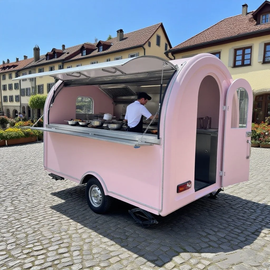 טריילר מזון טריילר משאיות מזון נייד טריילר מזון לשטח קמפר טריילר קמפר טריילר במבצע