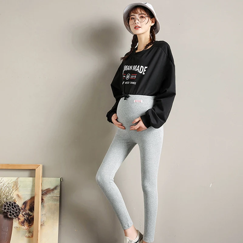 Ribbed Leggings For Pregnant Women Maternity Leggings 1823