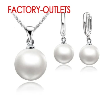 Original 925 Sterling Silver Bridal Jewelry Sets Pearl Fashion Jewelry Women Girls Engagement Anniversary Fine Gift Wholesale